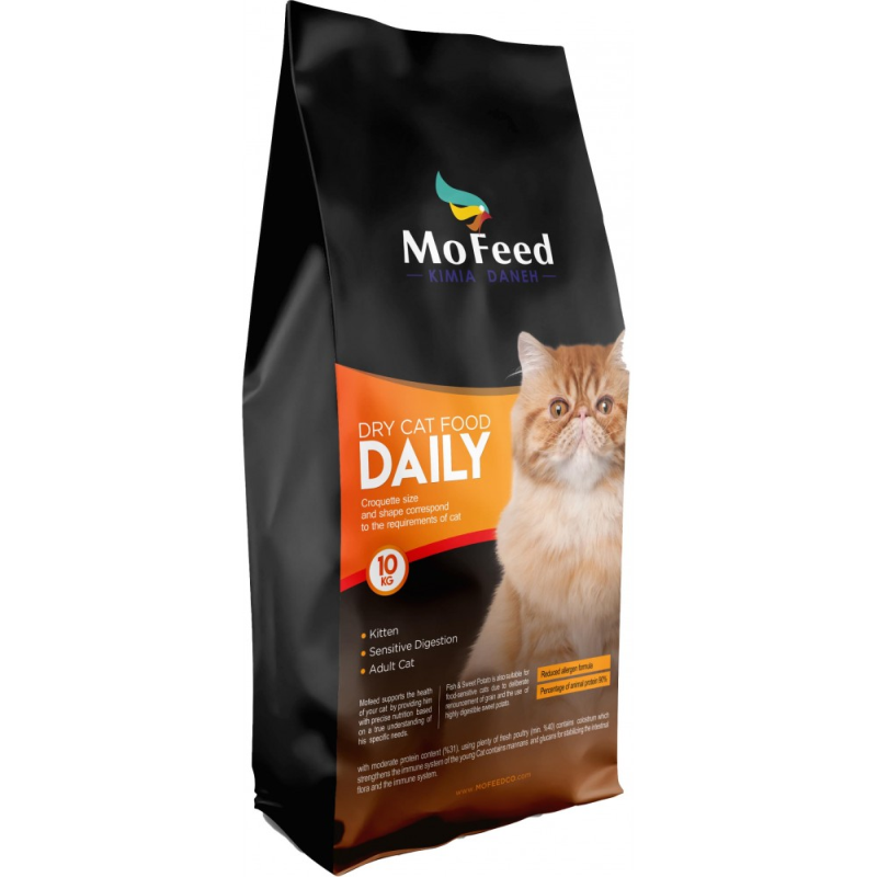 خوراک خشک روزانه گربه مفید ۱۰ کیلوگرمی